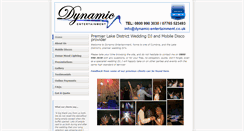 Desktop Screenshot of dynamic-entertainment.co.uk
