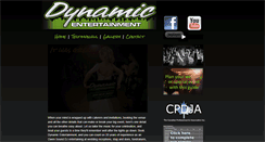 Desktop Screenshot of dynamic-entertainment.ca