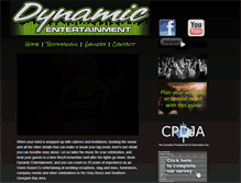 Tablet Screenshot of dynamic-entertainment.ca